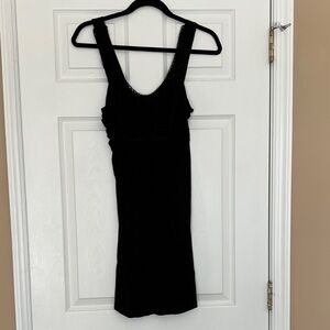 Soprano Black Sleeveless Dress w/ adorable  details